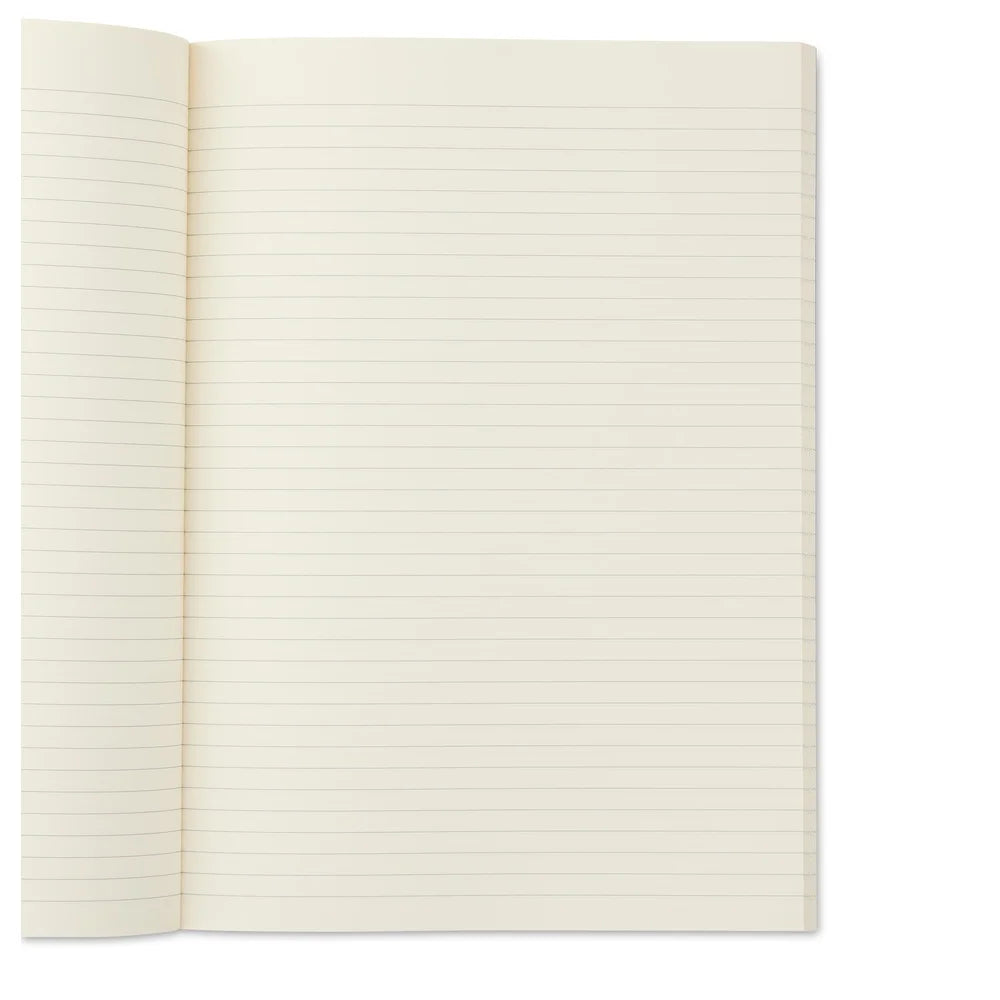 Durable Poly Notebook 7x9.87 Inch 80 Ruled Pages Flexible Cover Compact Size Ideal Travel School Office Doodles