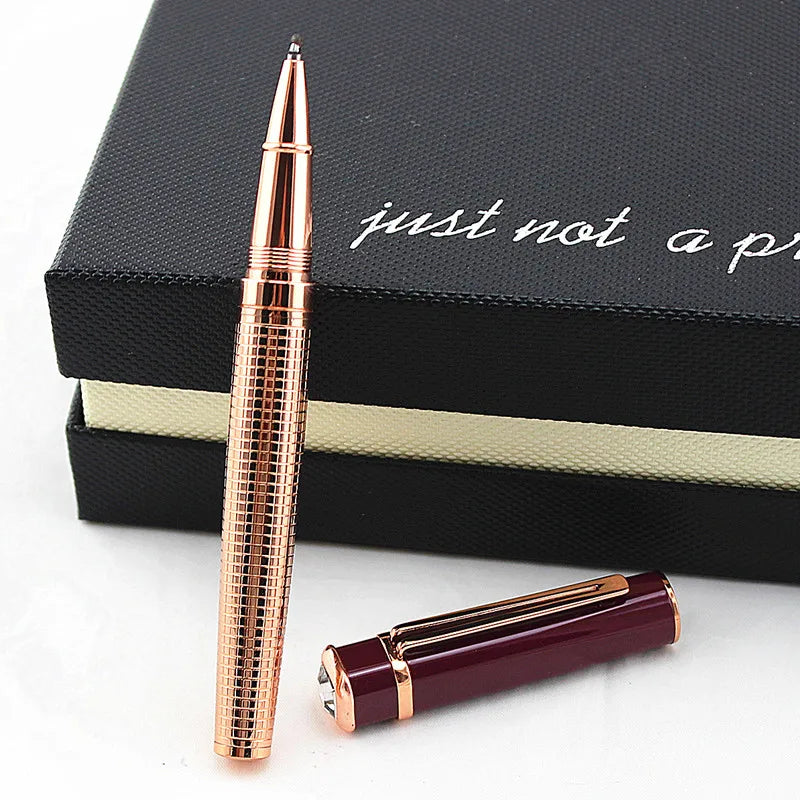 High Quality Brand Metal Rollerball Pen Luxury Ball Point Pens For Writing Office School Suppliers diamond Pen Stationery