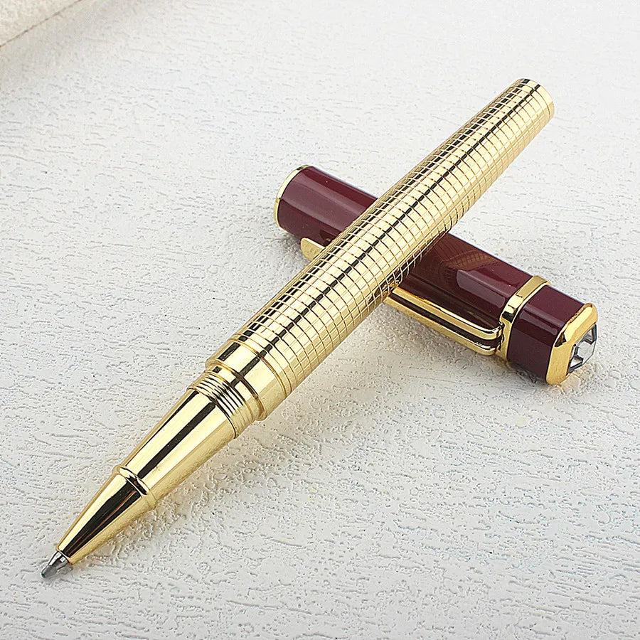 High Quality Brand Metal Rollerball Pen Luxury Ball Point Pens For Writing Office School Suppliers diamond Pen Stationery