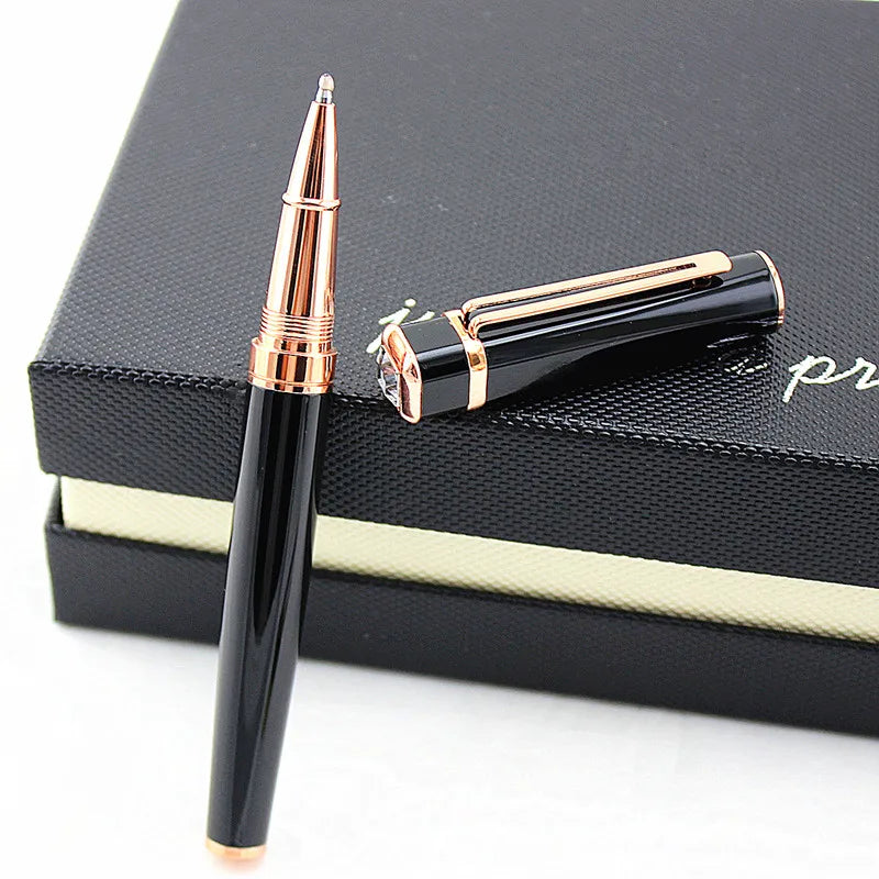 High Quality Brand Metal Rollerball Pen Luxury Ball Point Pens For Writing Office School Suppliers diamond Pen Stationery