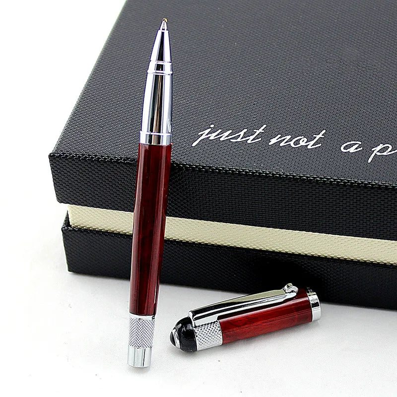 luxury Rollerball Pen 0.5mm black refill  Office Students ballpoint pen/Metal ball pen/gel pens Gift box