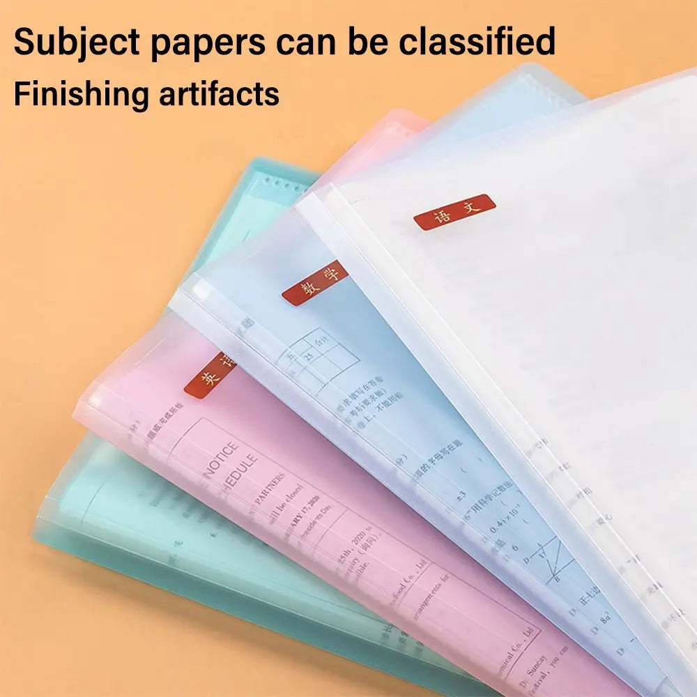 20 Pockets A3 File Folders Creatives Large Capacity Insert Page Test Paper Organizer Thickened Waterproof File Bag Students