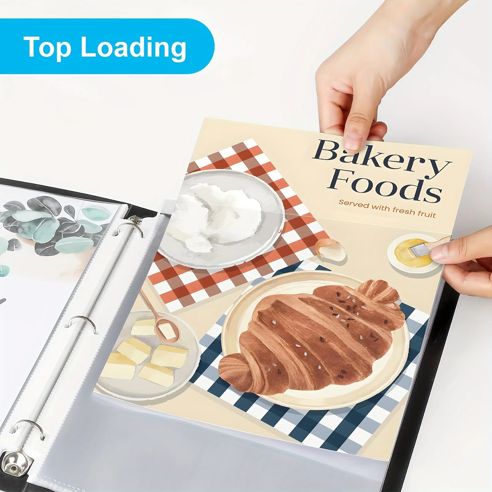 100pcs Clear A4 Plastic File Bags - 11-Hole, 3-Ring Binder Compatible Document Protectors, Durable PP Material for Office School