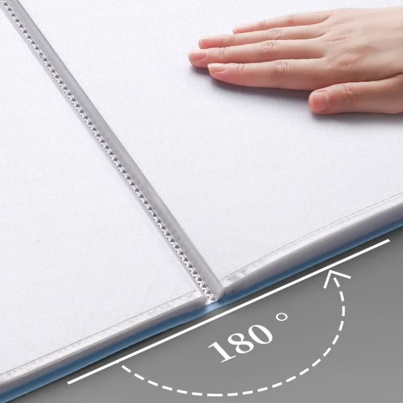 100 Pages A4 Thickened Folder Information Book Large Capacity Diy File Folder Multifunctional Document Organizer Desktop Storage
