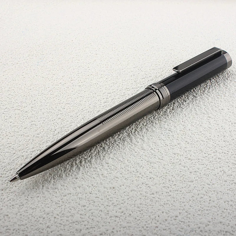 Metal Ballpoint Pen Beautiful Ripples 0.7MM Nibs Refill  School Office Supplie School Stationery