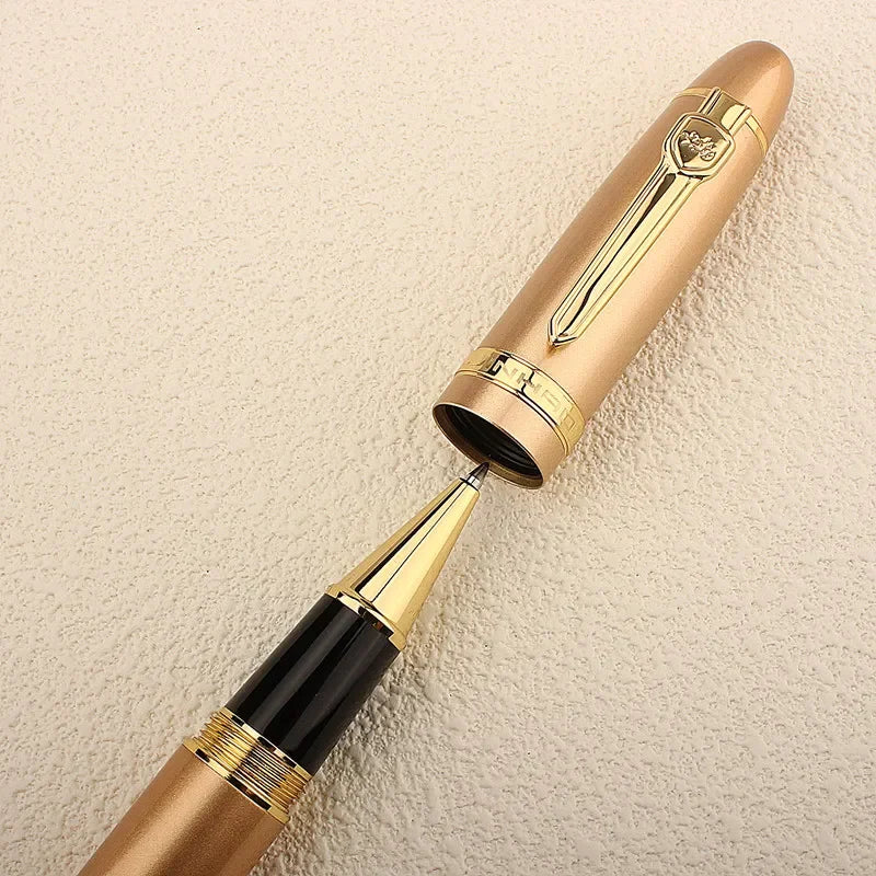 New Jinhao 159 Metal Ballpoint Pen Black and Gold Silver 0.7MM Nib Roller Ball Pen Thick